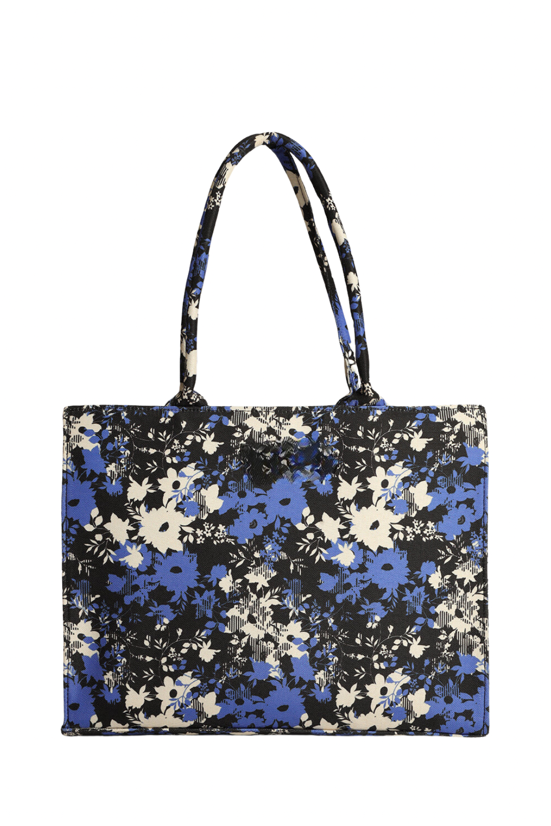 Black Floral Canvas Bag