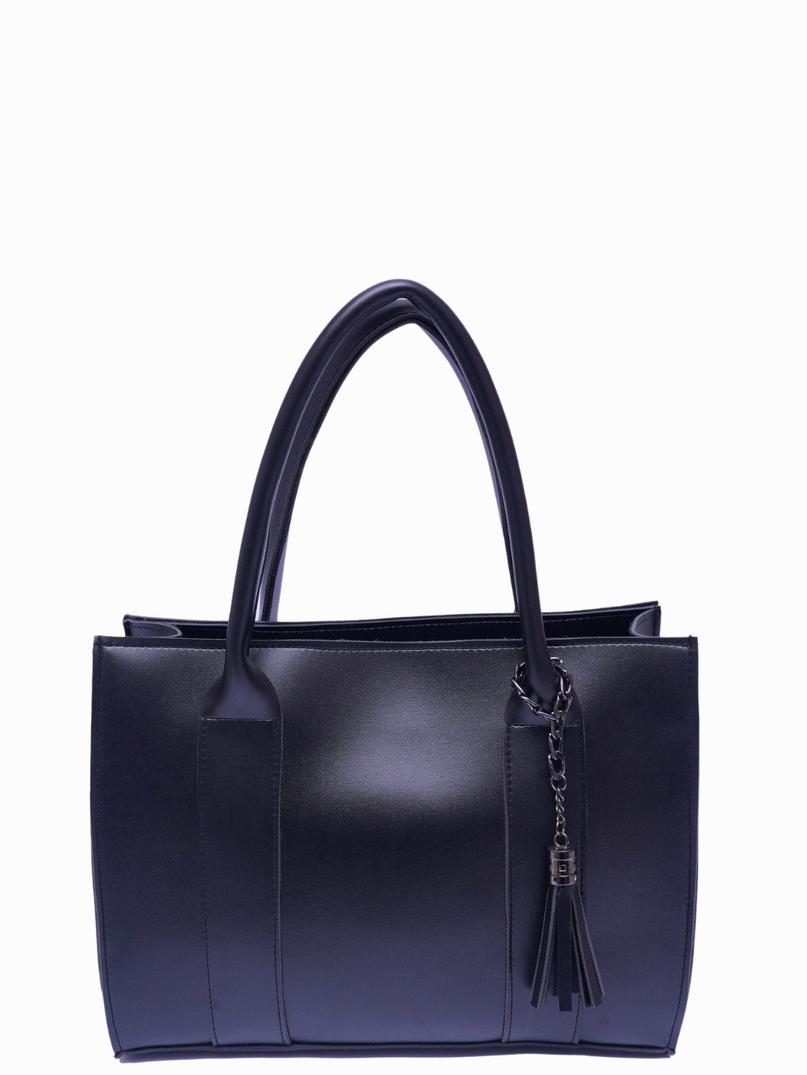 Plain Tote Black Bag